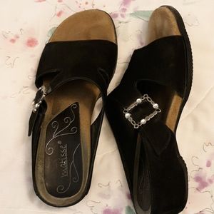 Matisse black sandals,decorative buckle